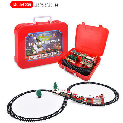 Christmas Electric Assembled Rail Car Small Train Christmas Tree Decoration Accessories