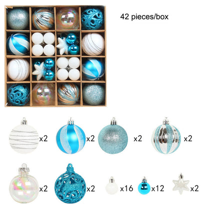 Christmas ball set, Christmas tree painted ball pendant, electroplated ball, holiday decoration ball, mixed gift box