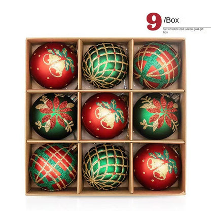 6CM 9 Christmas Balls Christmas Decorations Christmas Tree Decorations Small Pendants