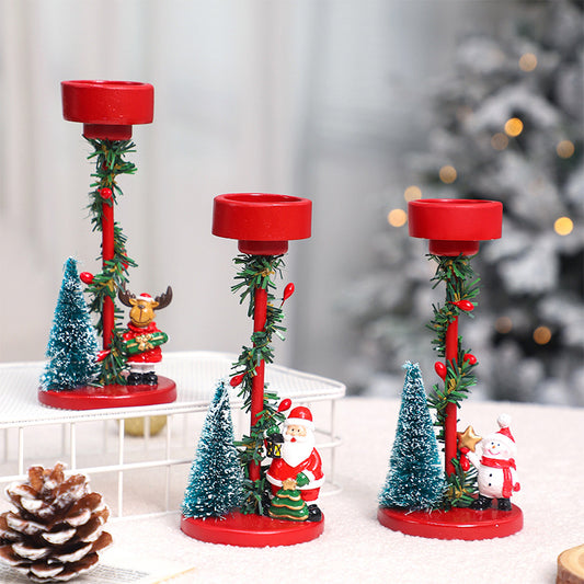 Christmas decorations, desktop resin, Christmas tree, Santa Claus, candle holder, Christmas party decorations, ornaments