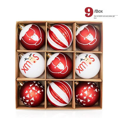 6CM 9 Christmas Balls Christmas Decorations Christmas Tree Decorations Small Pendants