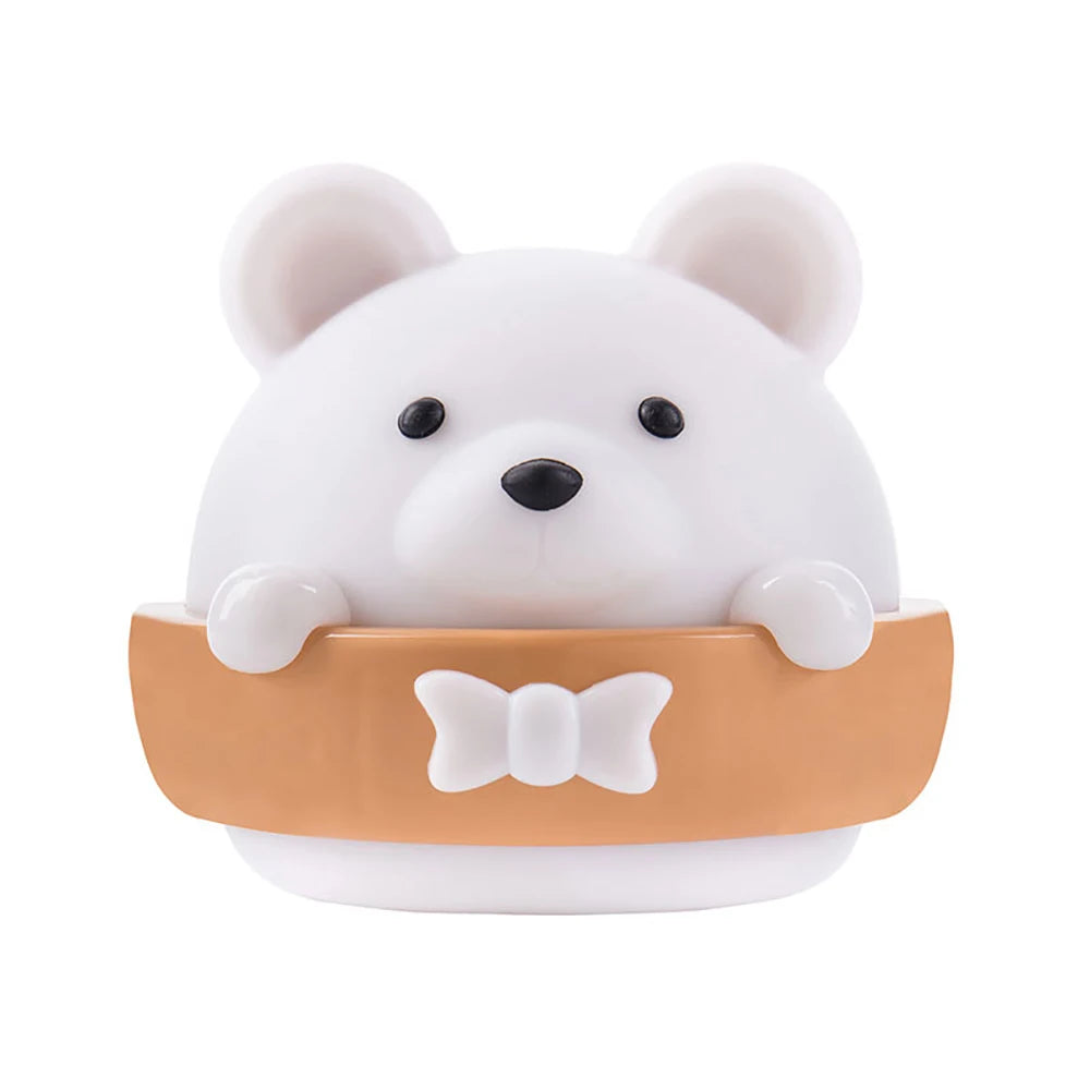 Cute Bear LED Night Light Remote Control Wall Lamp